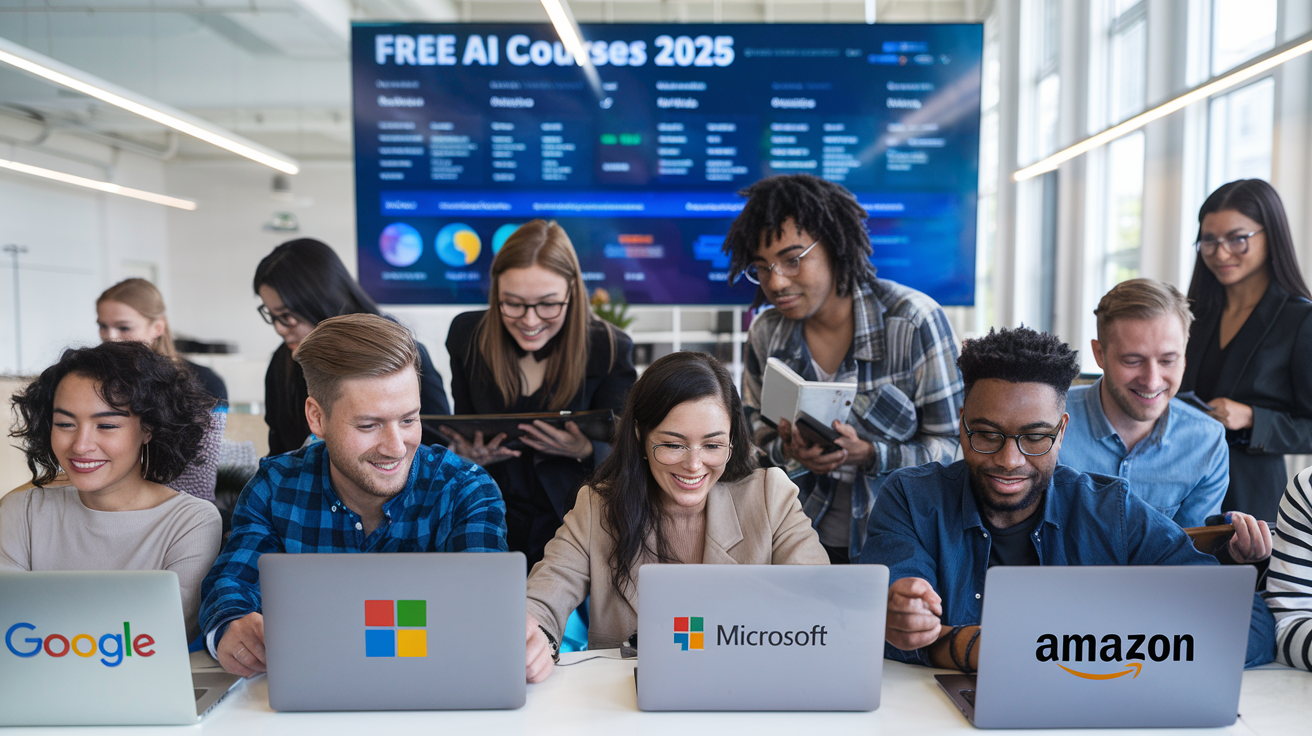 Top Free AI Courses from Tech Giants